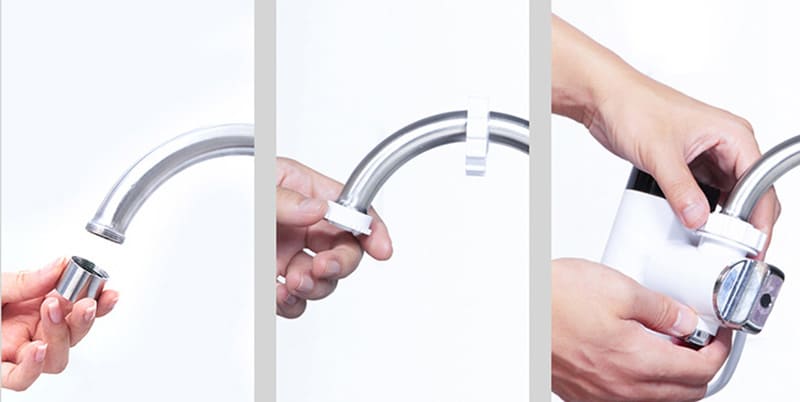 Насадка на кран Xiaomi Xiaoda Hot Water Faucet White легко устанавливается